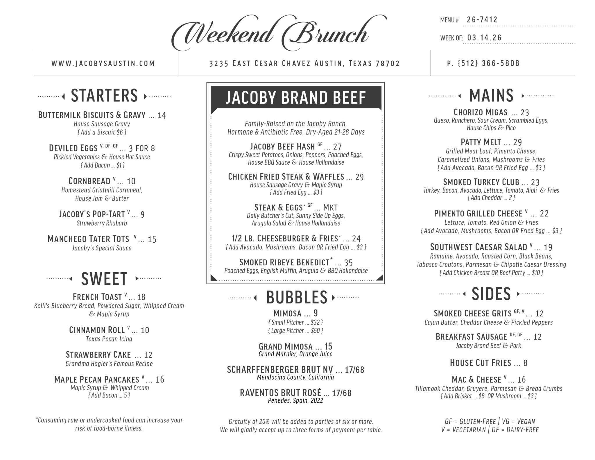 Brunch - Jacoby's Restaurant & Mercantile